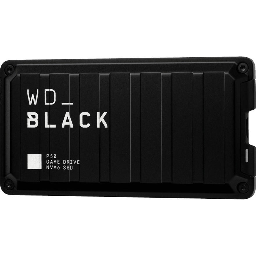 WD WDBA3S0010BBK-WESN BLACK P50 Game Drive SSD, 1TB Portable Solid State Drive - External, USB 3.2 (Gen 2) Type C