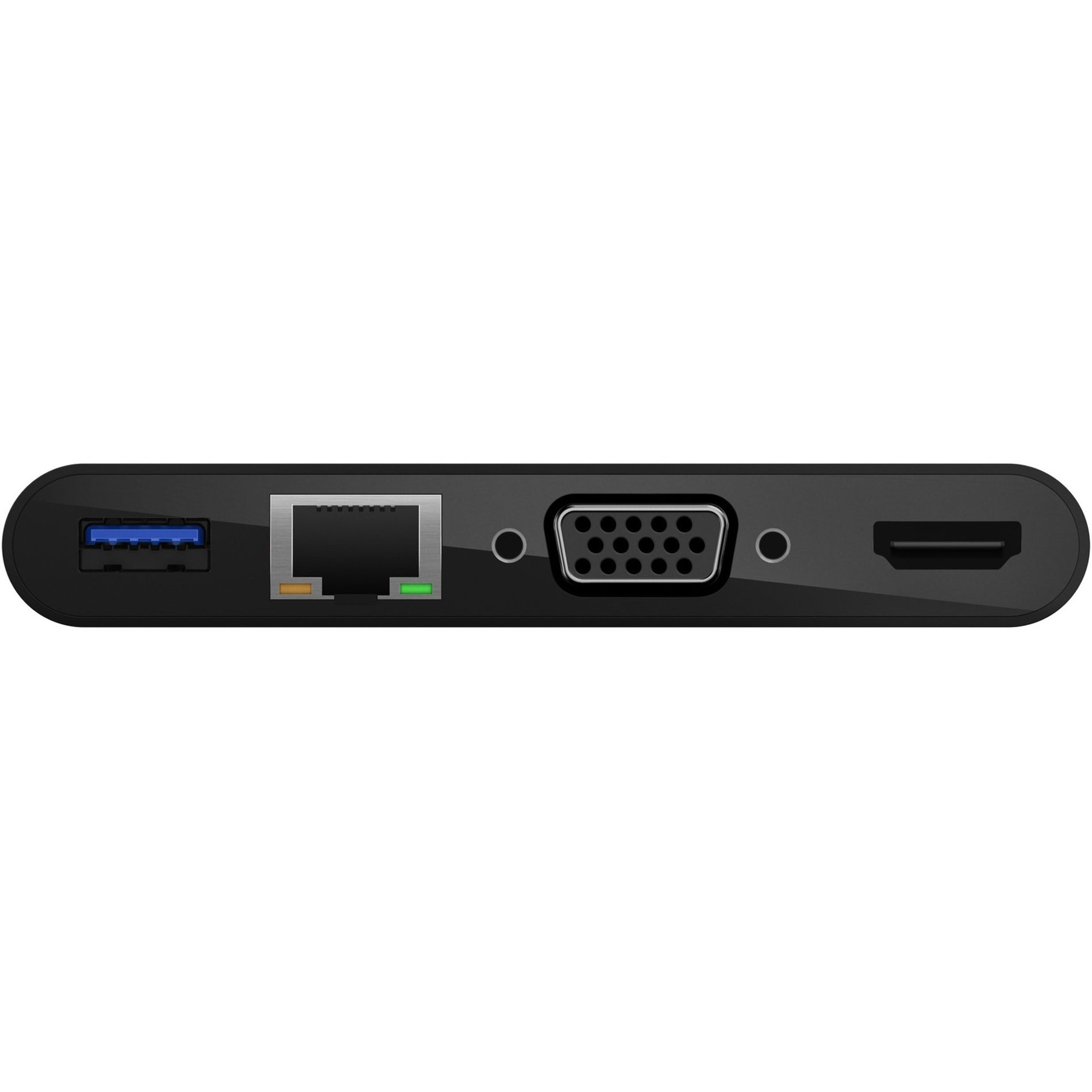 Belkin AVC004BK-BL USB-C Multimedia + Charge Adapter, USB-C to HDMI, USB A 3.0, VGA, up to 100W Power Delivery, up 4k Resolution