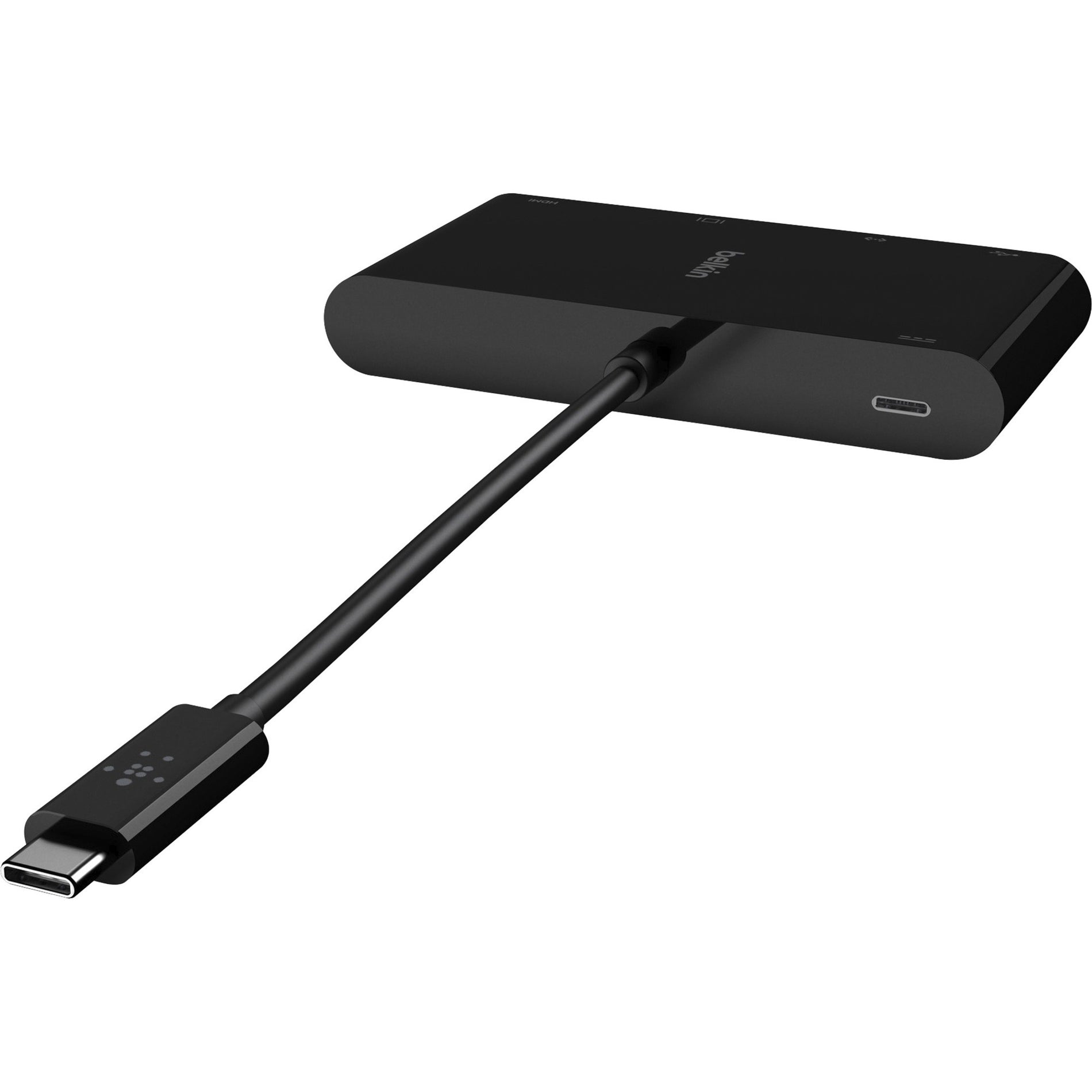 Belkin AVC004BK-BL USB-C Multimedia + Charge Adapter, USB-C to HDMI, USB A 3.0, VGA, up to 100W Power Delivery, up 4k Resolution