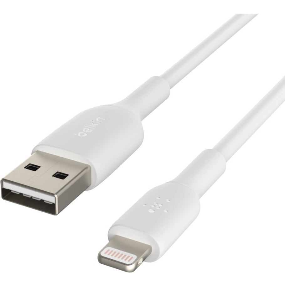 Belkin CAA001BT1MWH BOOST&uarr;CHARGE Lightning/USB Data Transfer Cable, 2 Year Warranty, White