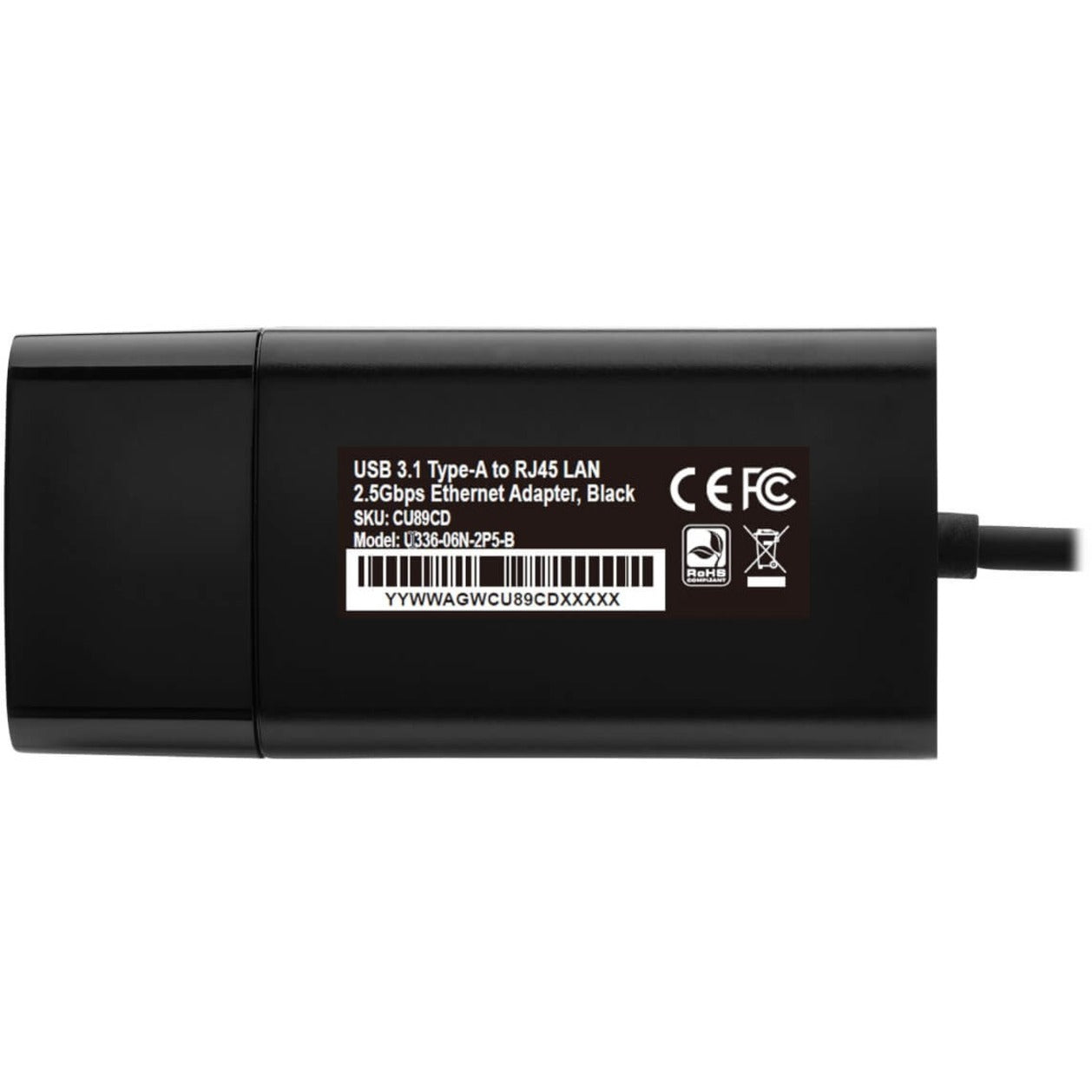 Tripp Lite U336-06N-2P5-B 2.5Gigabit Ethernet Adapter, USB to RJ45 Gigabit Ethernet