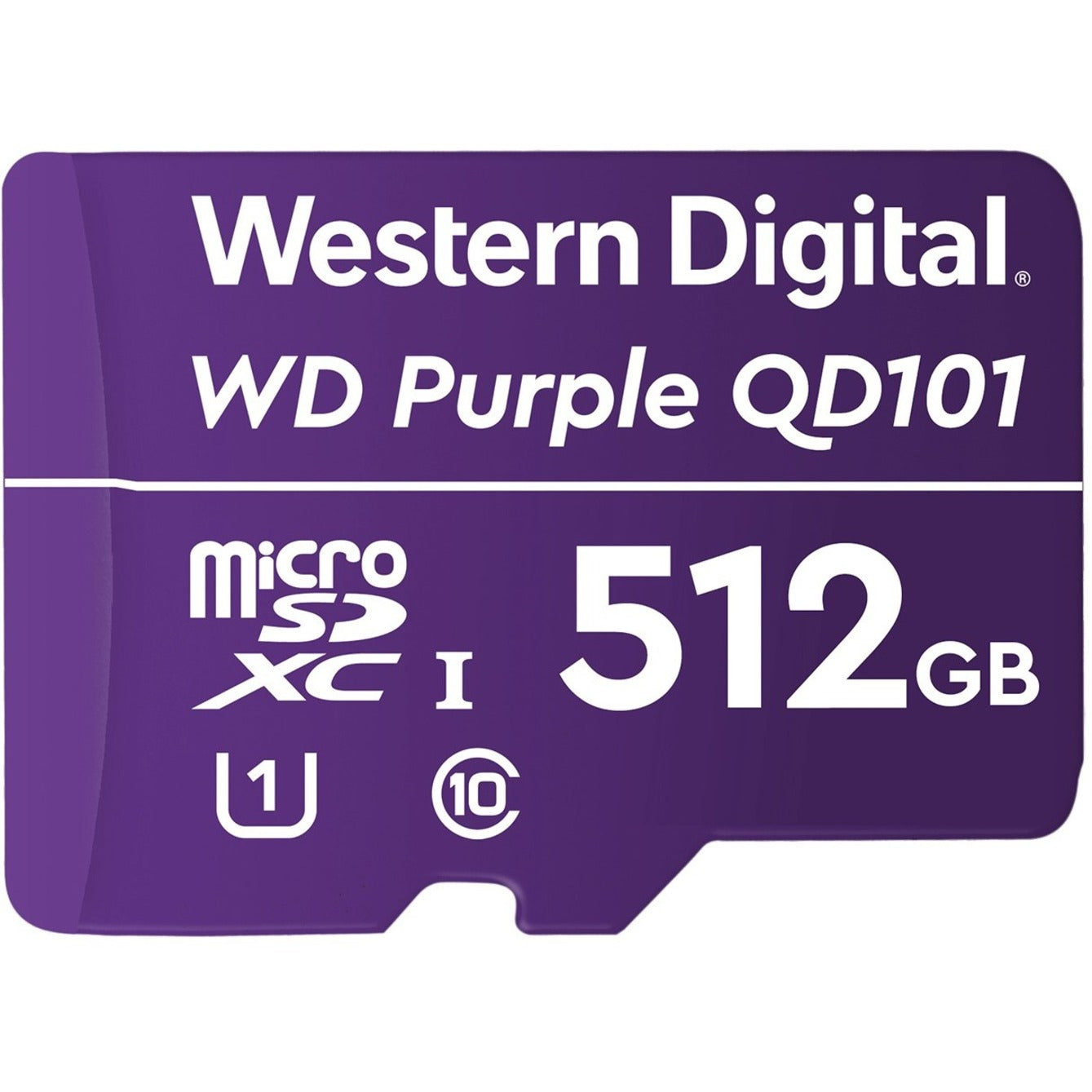 Western Digital WDD512G1P0C Purple&trade; SC QD101 512GB microSDXC, 3 Year Limited Warranty