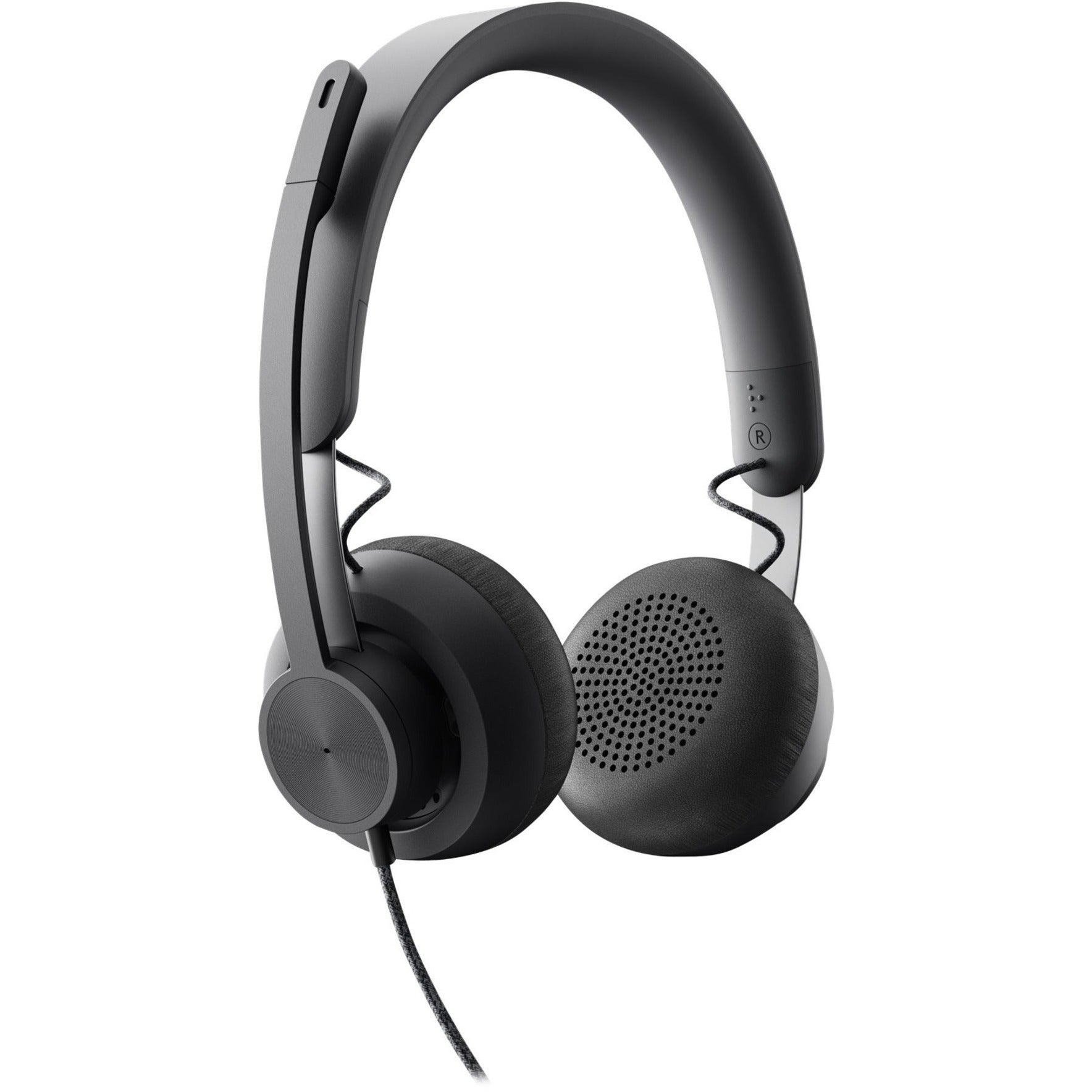 Logitech 981-000876 Zone Headset, USB Type C, 2 Year Warranty, Comfortable and Tangle-free Cable