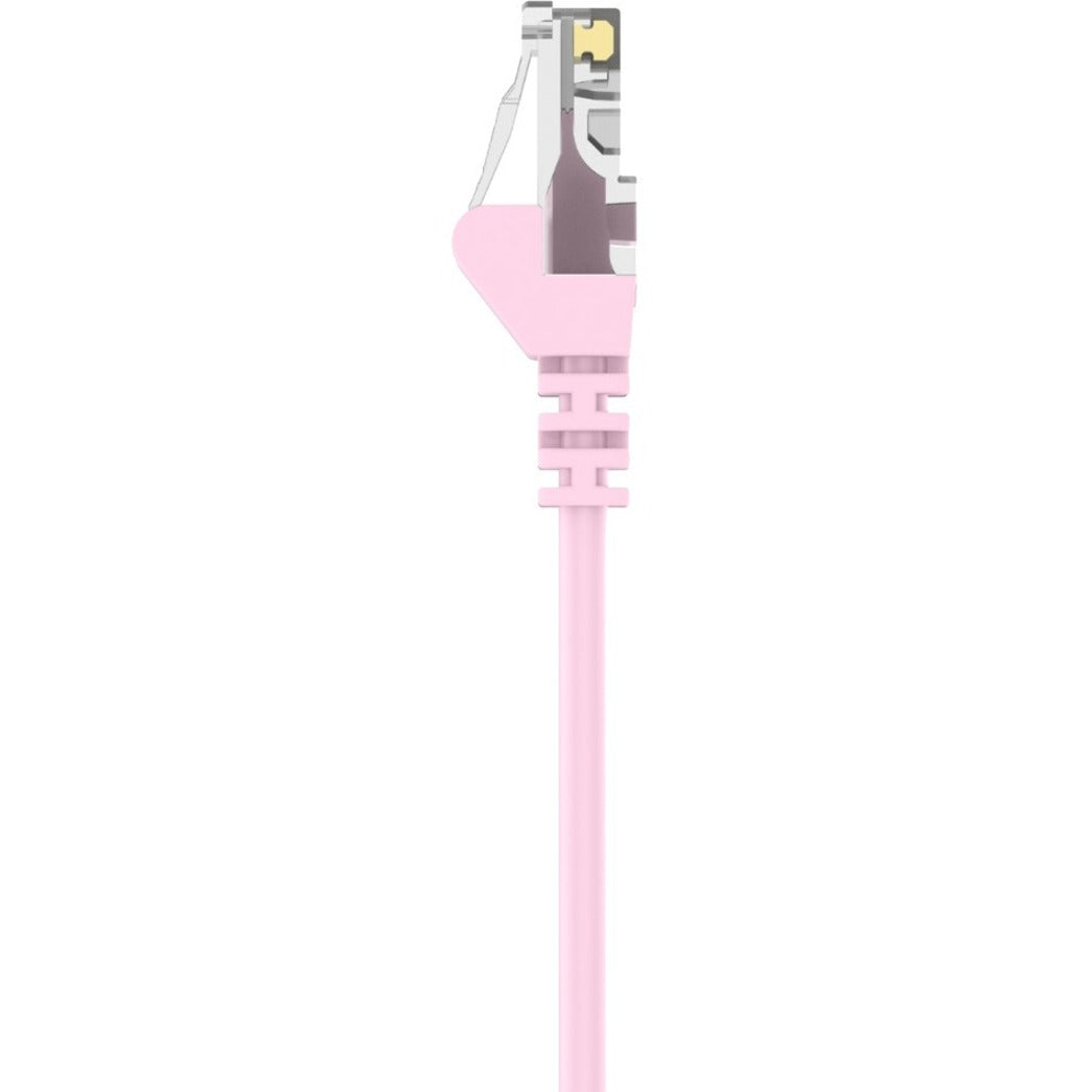 Belkin A3L980-02-PNK-S Cat.6 UTP Patch Network Cable, 2 ft, Pink, 1 Gbit/s Data Transfer Rate