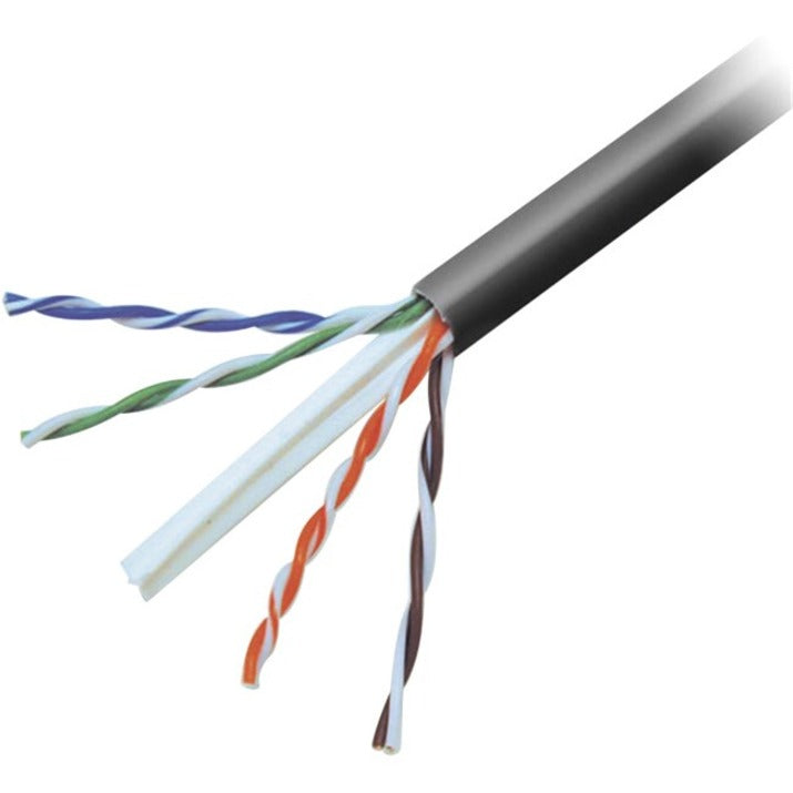 Belkin A7L704-1000OR-P CAT6 Solid Bulk Cable, Plenum, Flame Retardant, 1000 ft, 1.2 Gbit/s