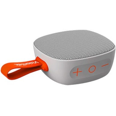 VisionTek 901323 Sound Cube Wireless Speaker - Gray, TrueWireless Stereo, Portable Bluetooth Speaker System