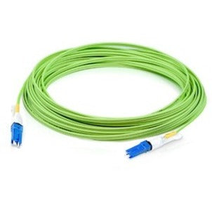 AddOn ADD-CS-CS-1M5OM5 Fiber Optic Duplex Patch Network Cable, 3.30 ft, Multi-mode, Lime Green
