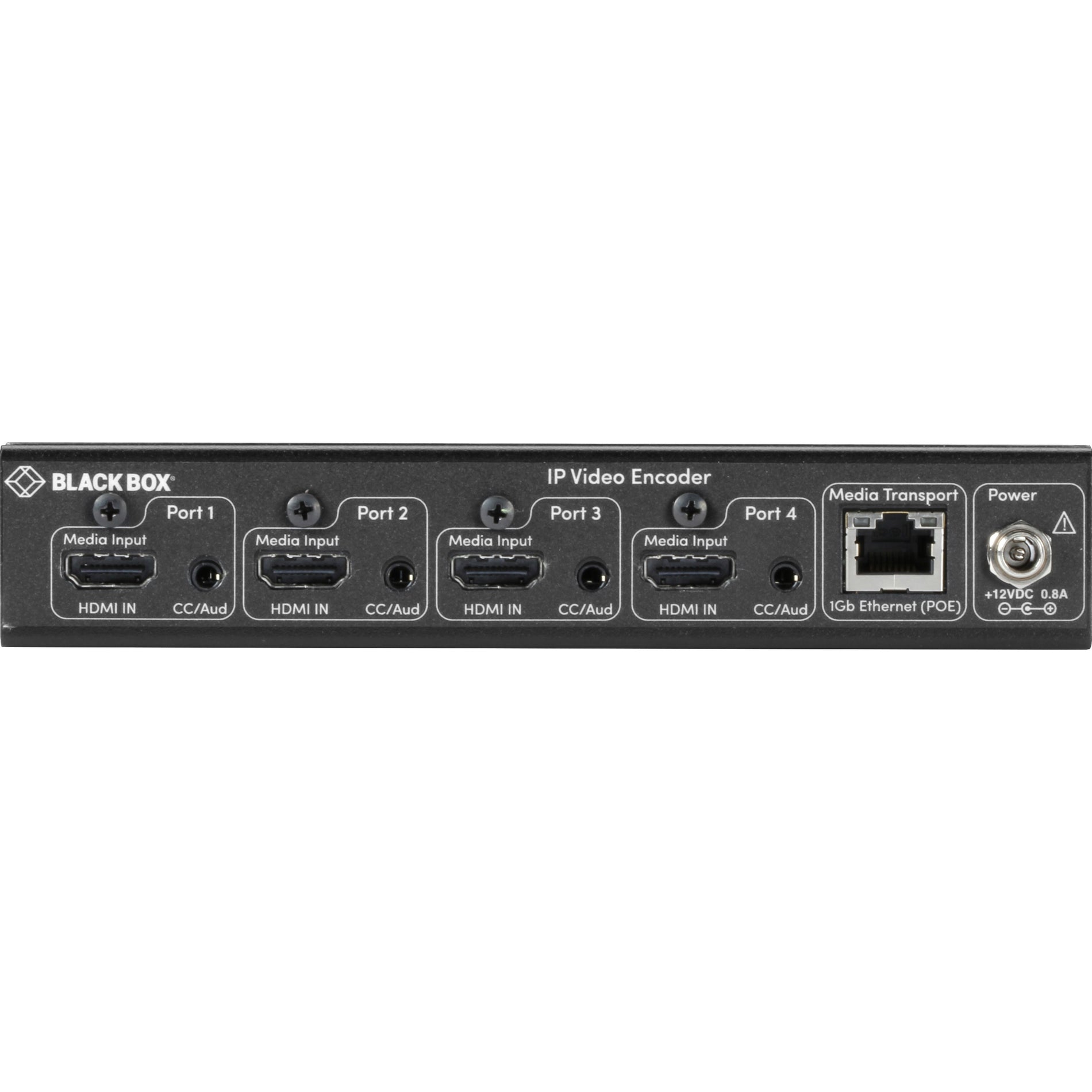 Black Box VS-2004-ENC HDMI-over-IP H.264 Encoder - 4-Port, Video Streaming, Audio Encoder, PC-Compatible