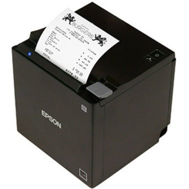 Epson C31CJ27022 TM-m30II POS Receipt Printer, Ethernet Thermal, Compact, Monochrome, 9.84 in/s Print Speed