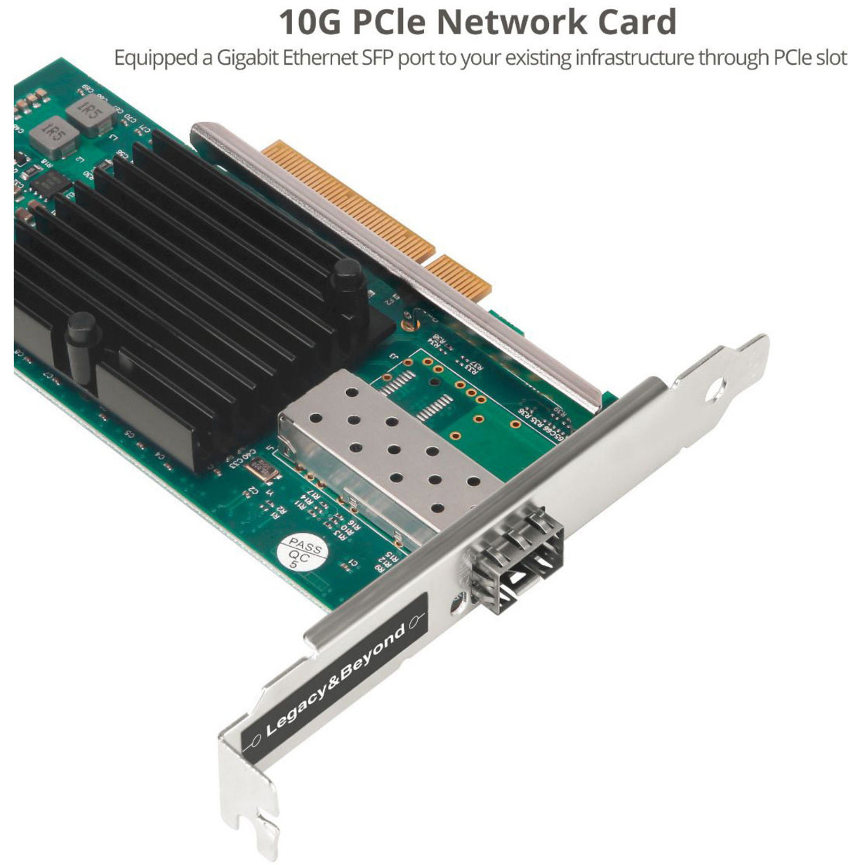 SIIG LB-GE0411-S1 Single Port 10G SFP+ Ethernet Network PCI Express, 10Gigabit Ethernet Card