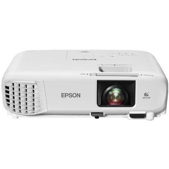 Epson V11H983020 PowerLite W49 3LCD WXGA Classroom Projector with HDMI, 3800 lm, 16:10