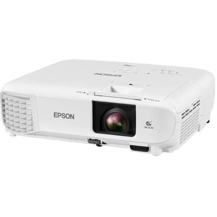 Epson V11H985020 PowerLite 119W 3LCD WXGA Classroom Projector with Dual HDMI, 4000 lm, 16,000:1 Contrast Ratio