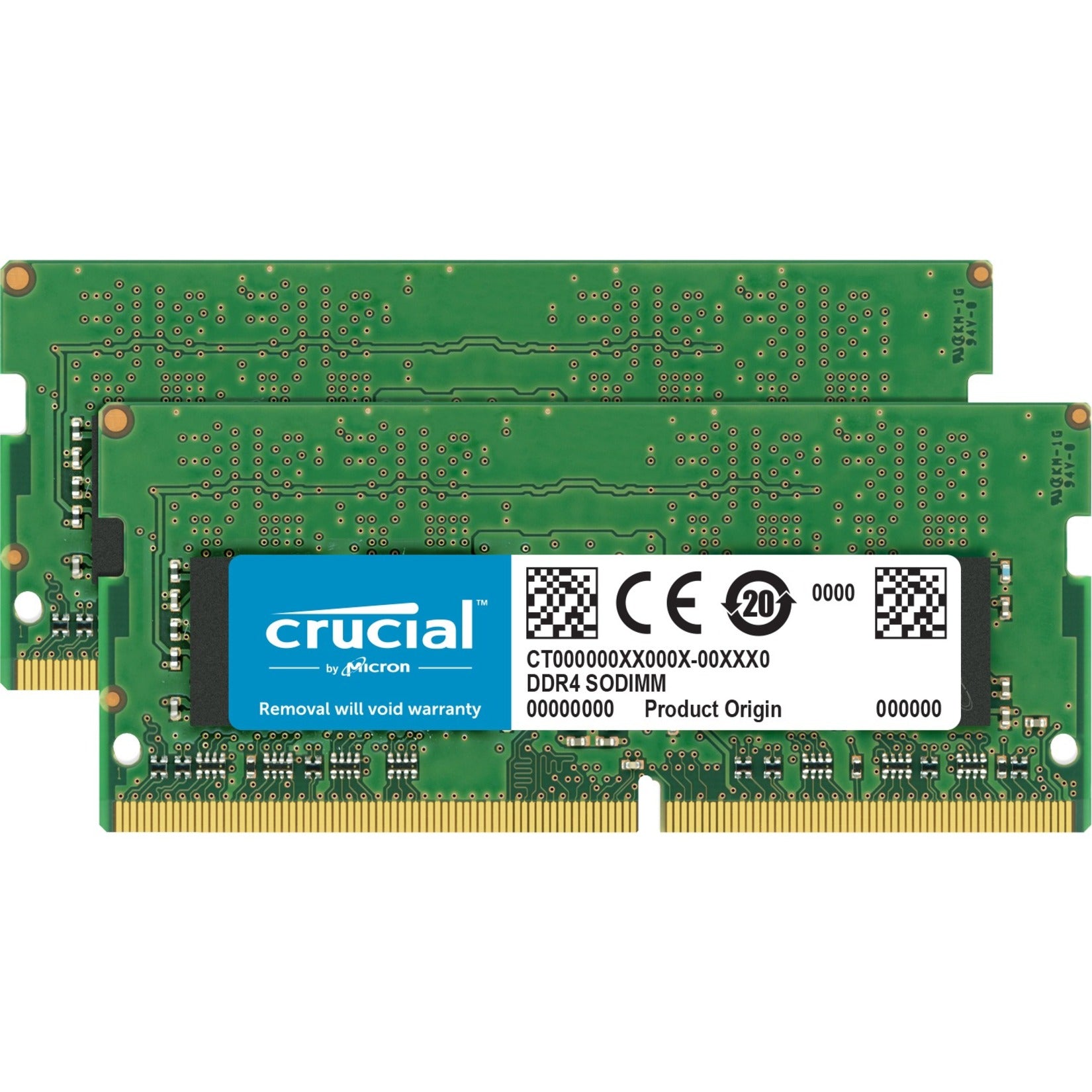 Crucial CT2K32G4SFD832A 64GB (2 x 32GB) DDR4 SDRAM Memory Kit, Lifetime Warranty, 3200 MHz Speed, Non-ECC, Notebook Compatible