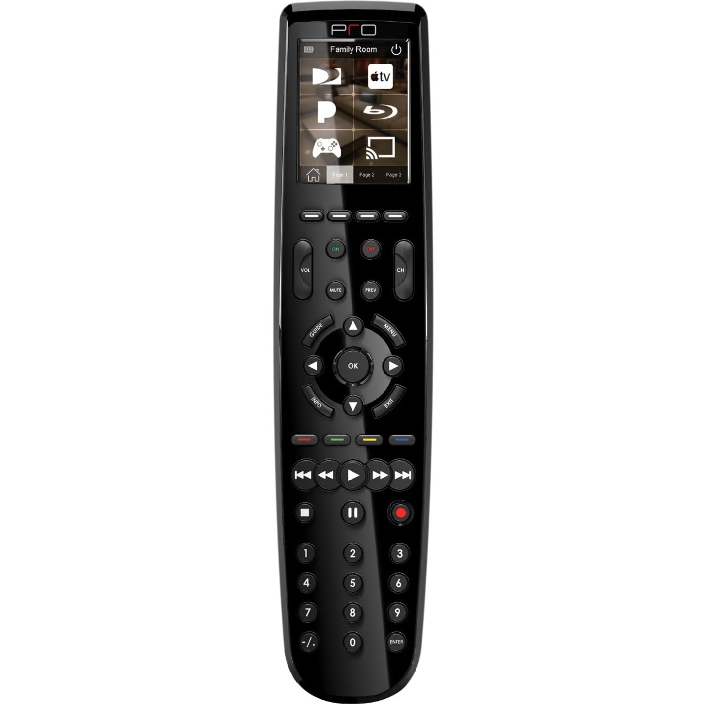 Pro Control 11-500101-09 Pro24.r Plus Remote and Charging Dock, 2.4" Touchscreen, LCD Display