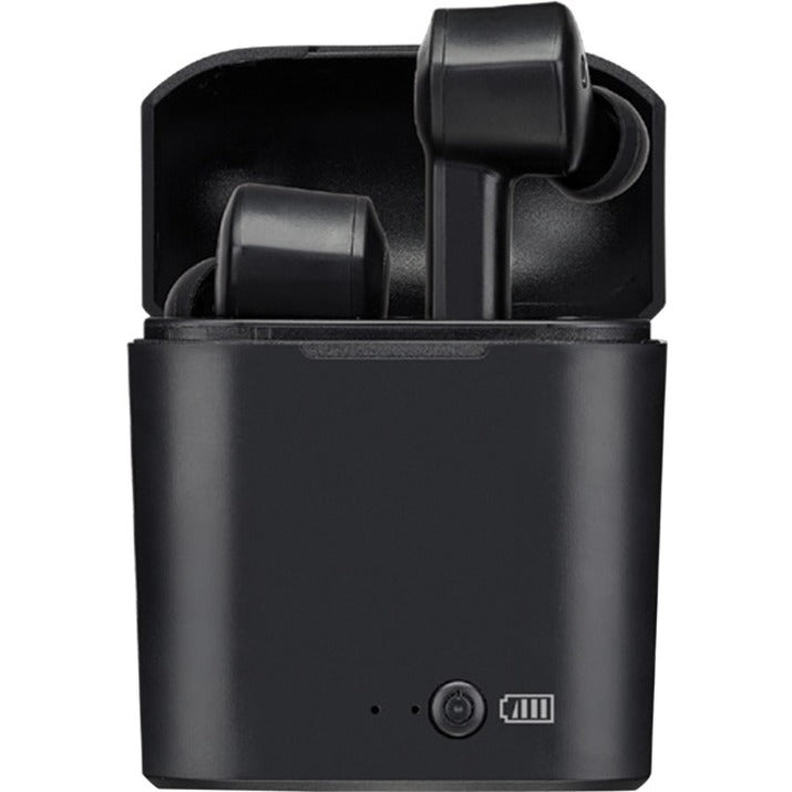 iLive IAEBT300B Truly Wireless Earbuds, Bluetooth Earset with Charging Case, Black