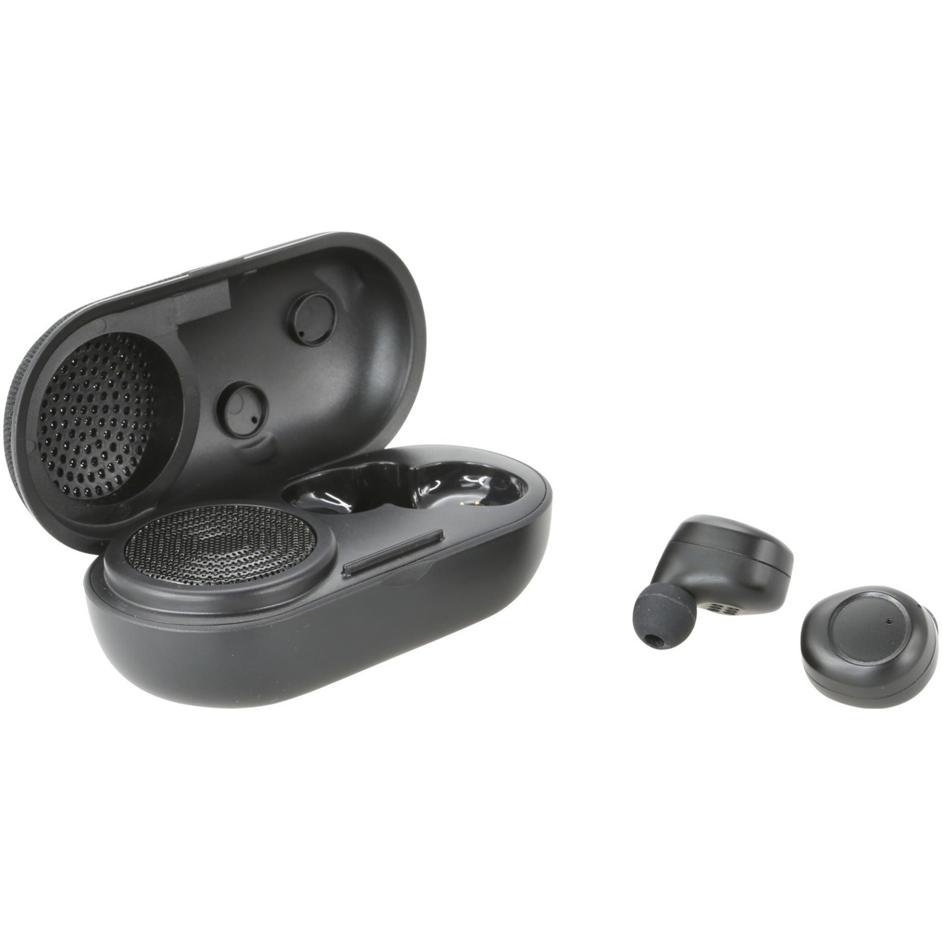 iLive IAEBTS410B Truly Wire-Free Earbuds with Charging Case and Speaker, Bluetooth Earset