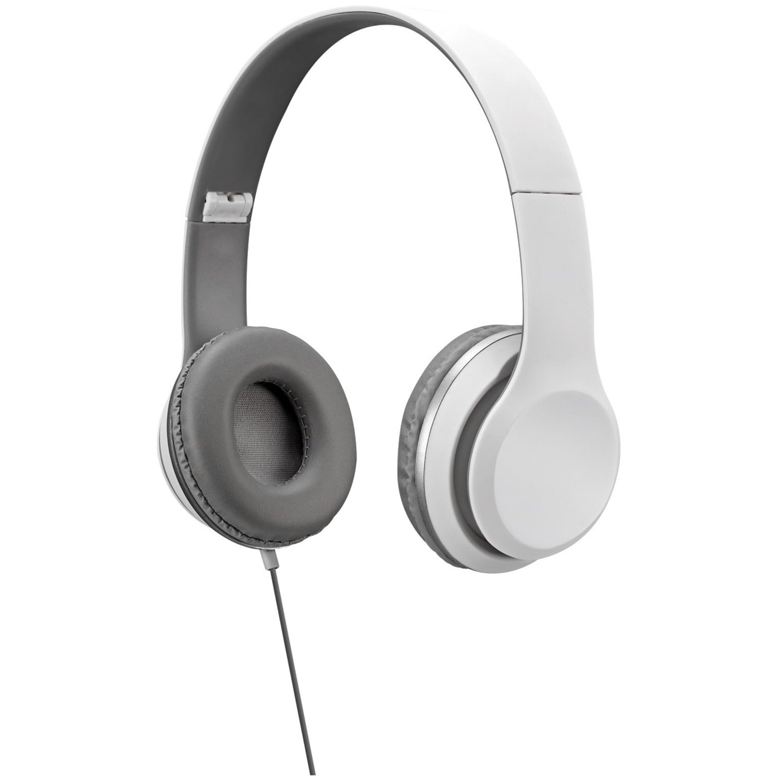iLive IAH57W Stereo Headphones, Over-the-head, 32 Ohm, Wired, White