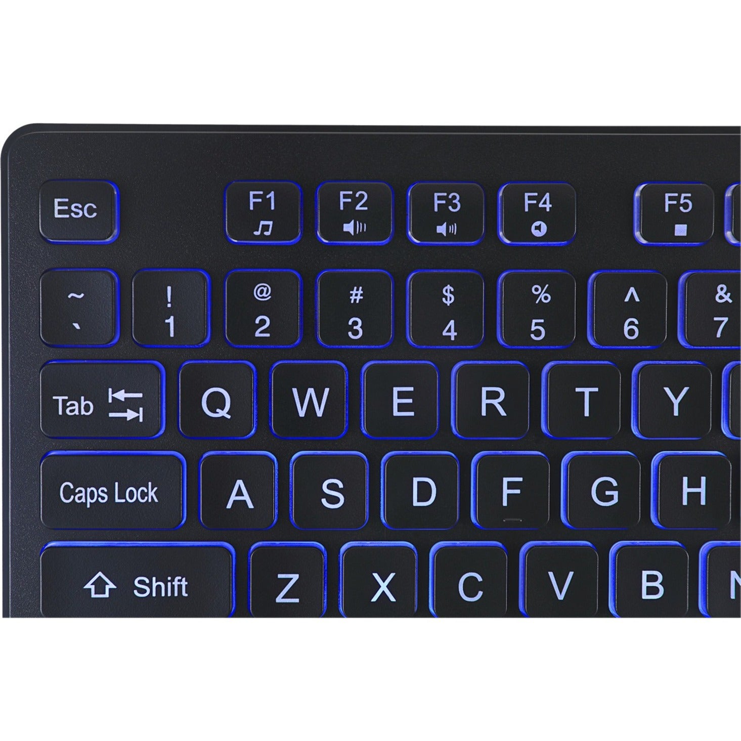 Adesso AKB-139EB Large Print Illuminated Desktop Keyboard, Backlit, Water Resistant, Quiet Keys