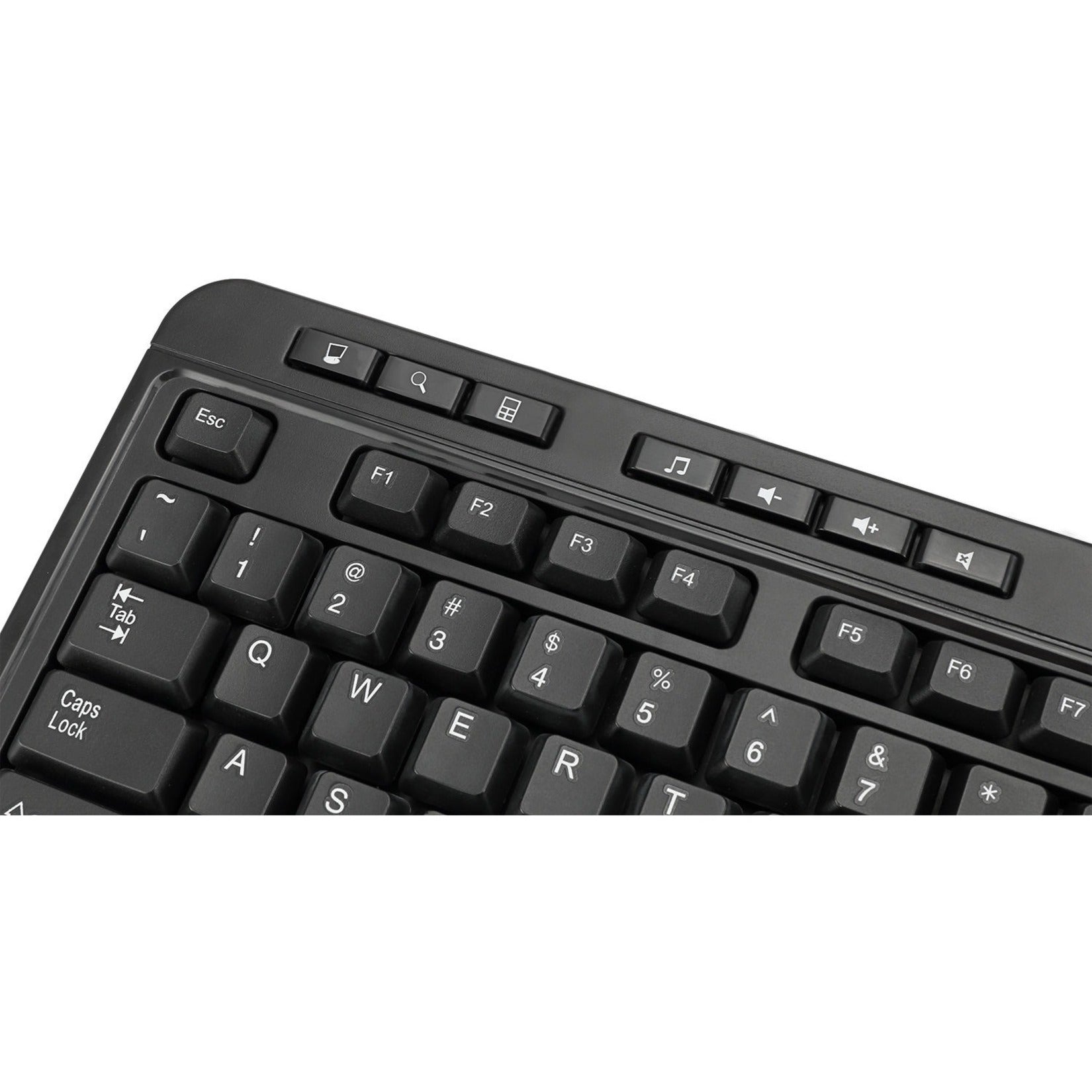 Adesso WKB-1320CB Antimicrobial Wireless Desktop Keyboard and Mouse, Ergonomic, Quiet Keys, 2-Year Warranty