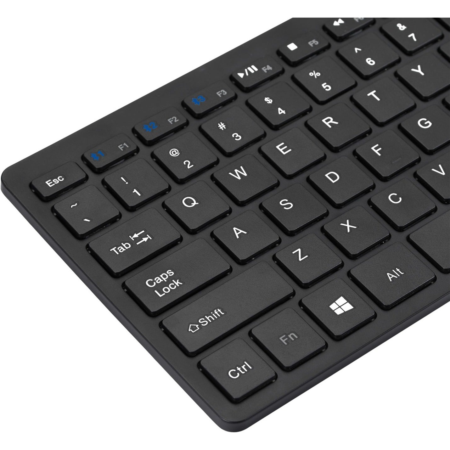 Adesso WKB-1100BB Bluetooth Wireless SlimTouch Mini Keyboard, Compact and Quiet Keys
