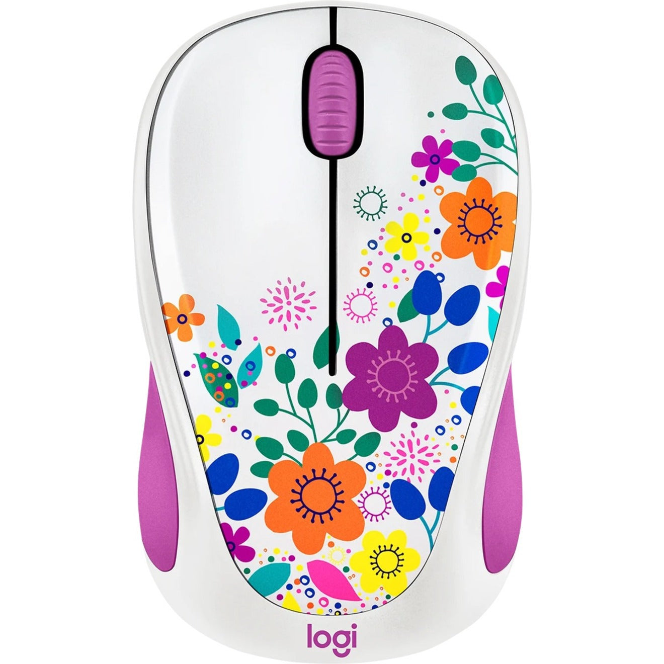Logitech 910-005839 Design Collection Wireless Mouse, Spring Meadow, 2.4 GHz, 1000 dpi