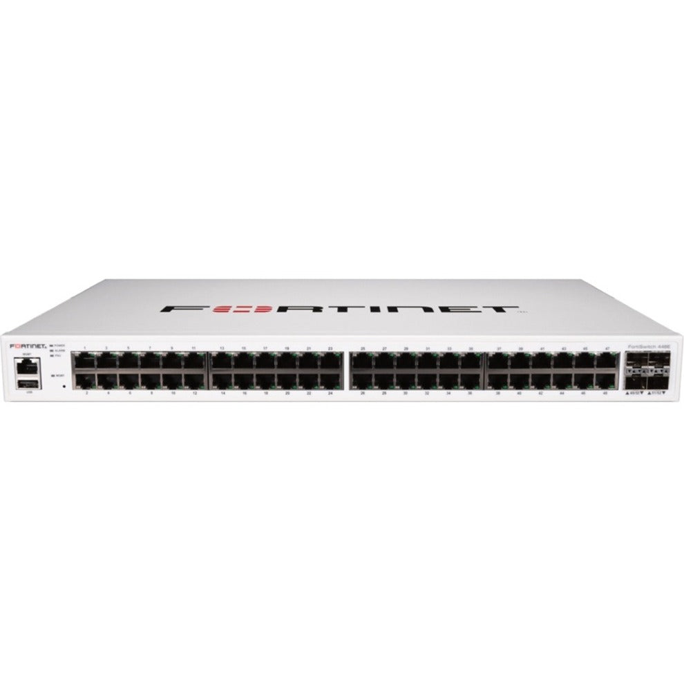 Fortinet FS-448E Ethernet Switch, 48-Port Gigabit Ethernet with 4x 10G SFP+ Slots