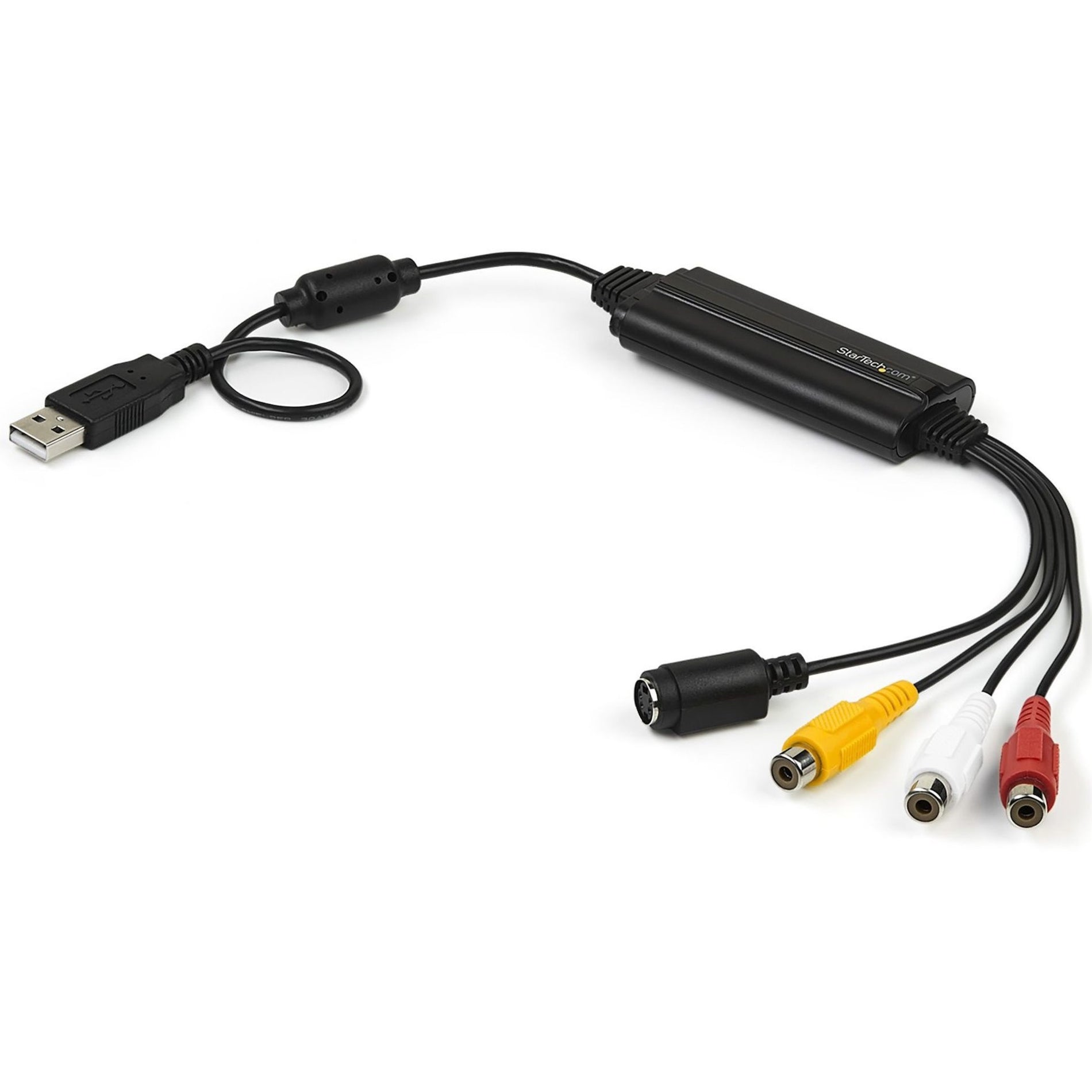 StarTech.com SVID2USB232 USB Video Capture Adapter - Analog to Digital Converter - Windows, S Video / Composite to USB 2.0 Video Capture Cable