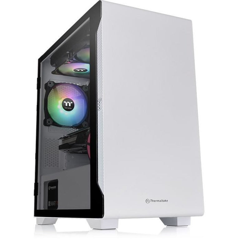 Thermaltake CA-1Q9-00S6WN-00 S100 TG Snow Micro Tower Computer Case, White, 2 Year Warranty