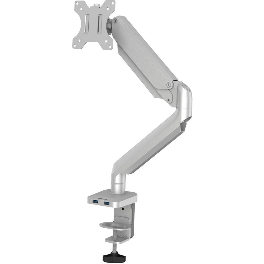 Fellowes 8056401 Platinum Mounting Arm, Single Monitor Arm - Silver