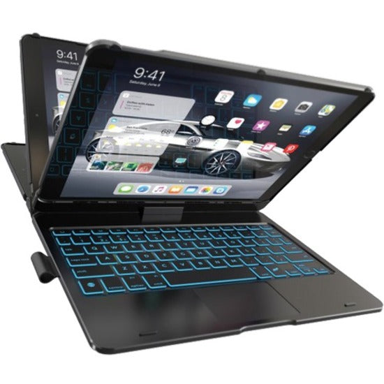 Typecase KB201T-102BLK-B-B0 Flexbook Touch iPad Pro 10.2"/10.5" Keyboard Case w/ Touchpad, Black