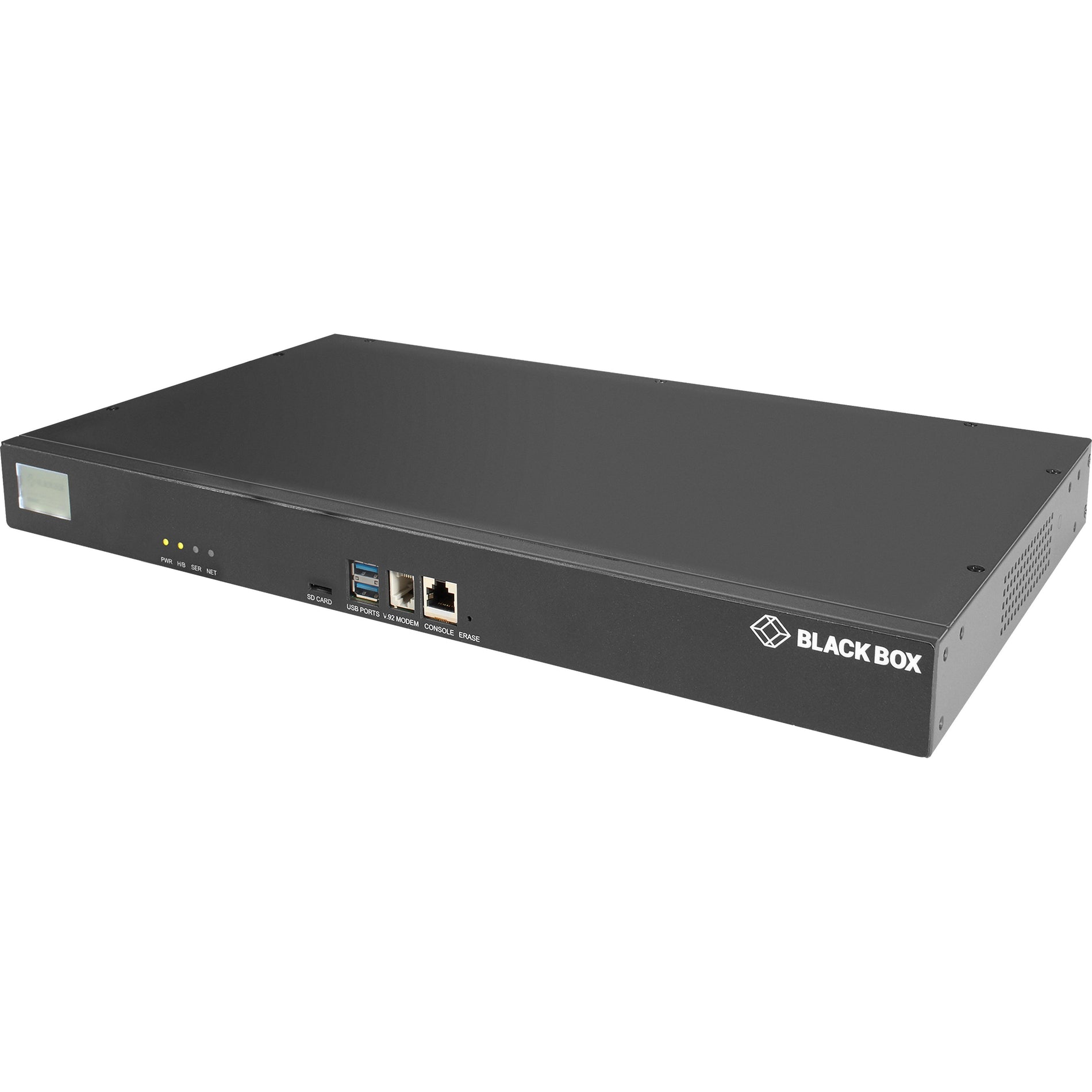 Black Box LES1708A-R2 LES1700 Series Console Server - POTS Modem, Dual 10/100/1000, 8-Port