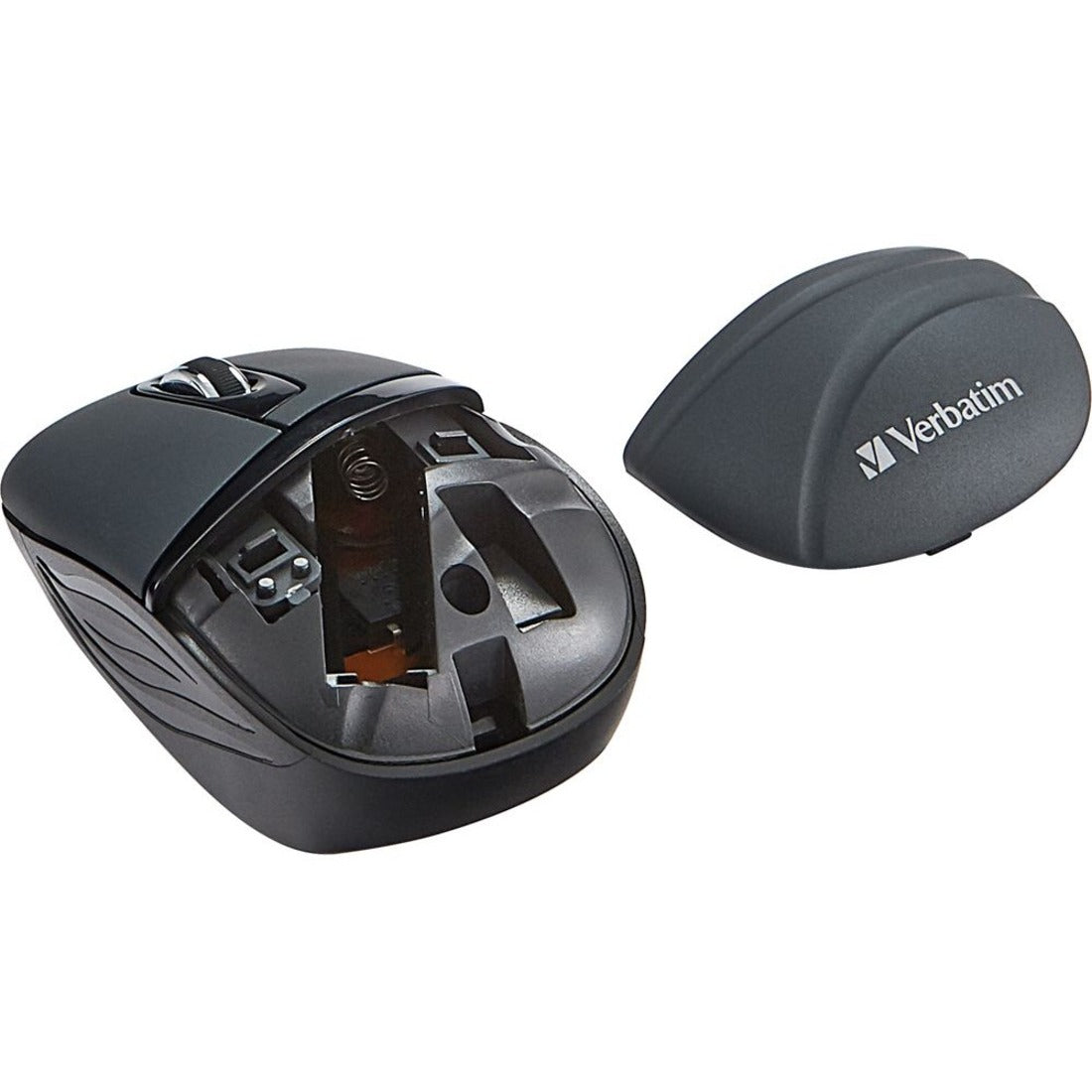 Verbatim 70704 Wireless Mini Travel Mouse, Commuter Series - Graphite