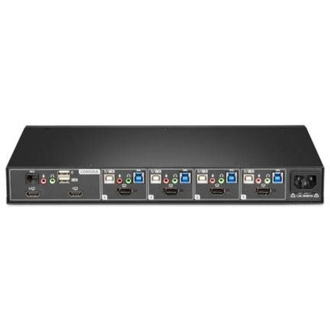 AVOCENT SVMV240DPH-400 4 Port MultiViewer KVM Switchbox, 3840 x 2160, 2 Year Warranty, TAA Compliant