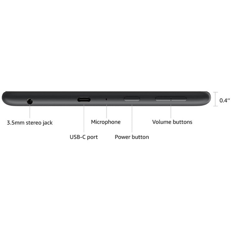 Amazon B0839MQ8Y8 Fire HD 8 Tablet, 8" WXGA, Quad-core 2 GHz, 2 GB RAM, 64 GB Storage, Black