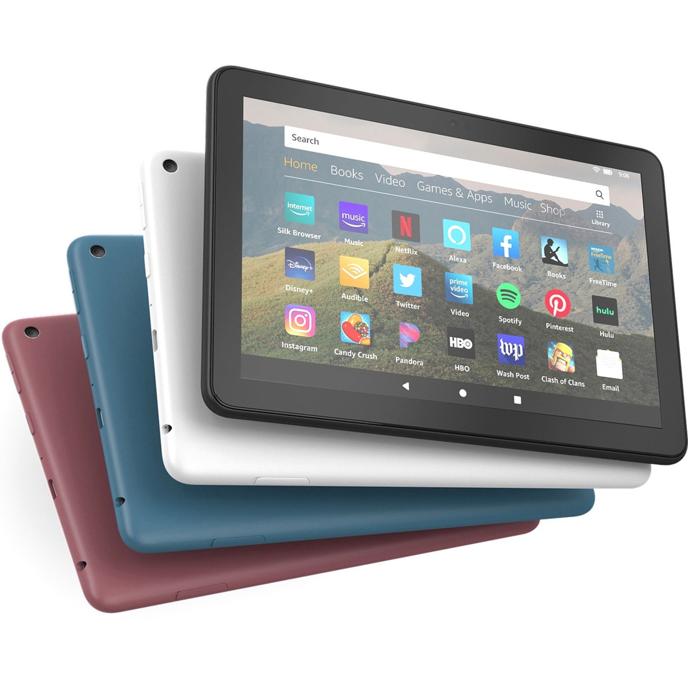 Amazon B0839MQ8Y8 Fire HD 8 Tablet, 8" WXGA, Quad-core 2 GHz, 2 GB RAM, 64 GB Storage, Black