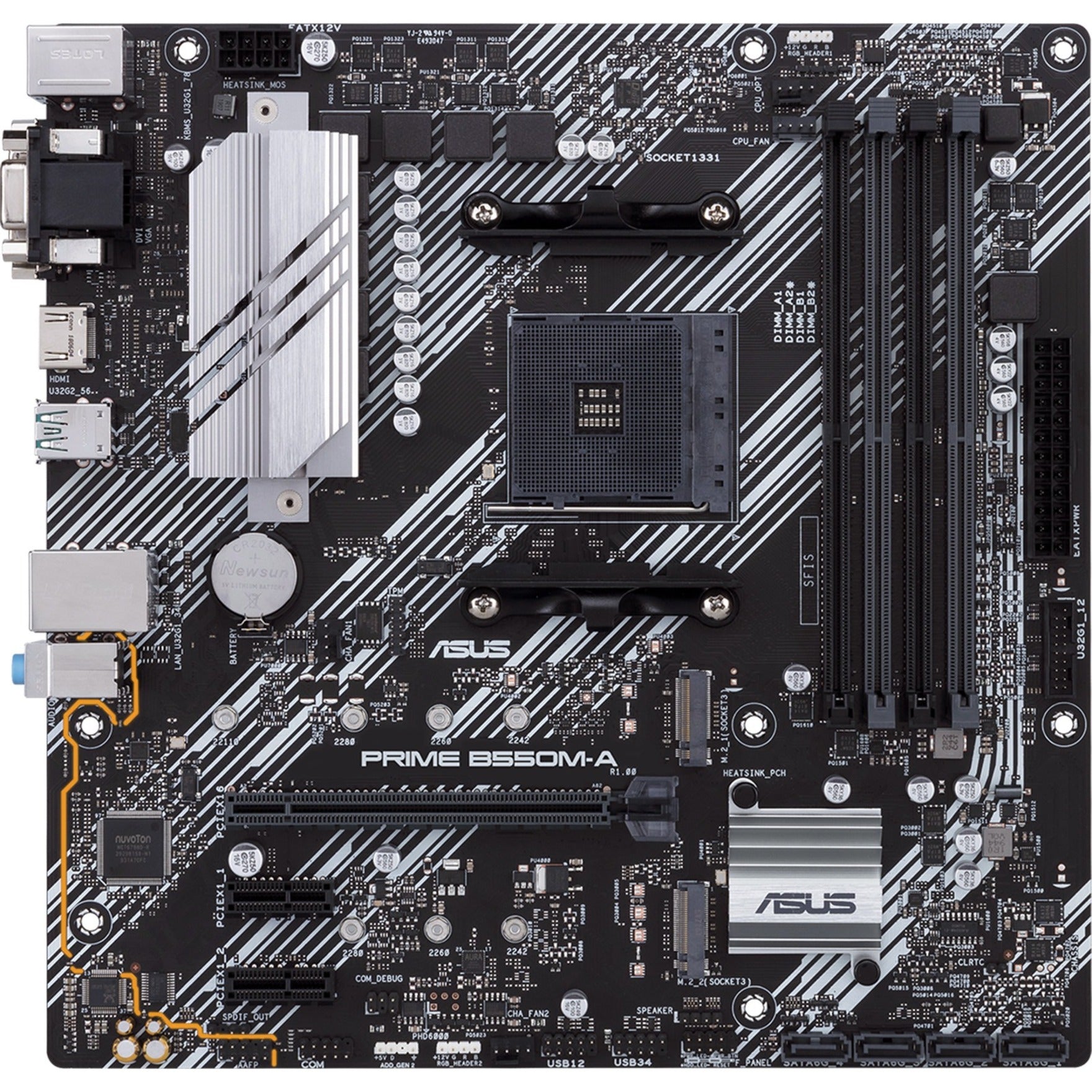 Asus PRIME B550M-A/CSM Desktop Motherboard, AMD B550 Chipset, Micro ATX Form Factor