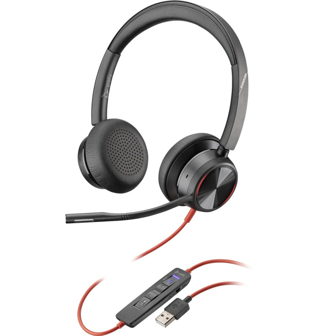 Plantronics 214408-01 Premium Corded UC Headset, Comfortable, Noise Cancelling, USB Type A