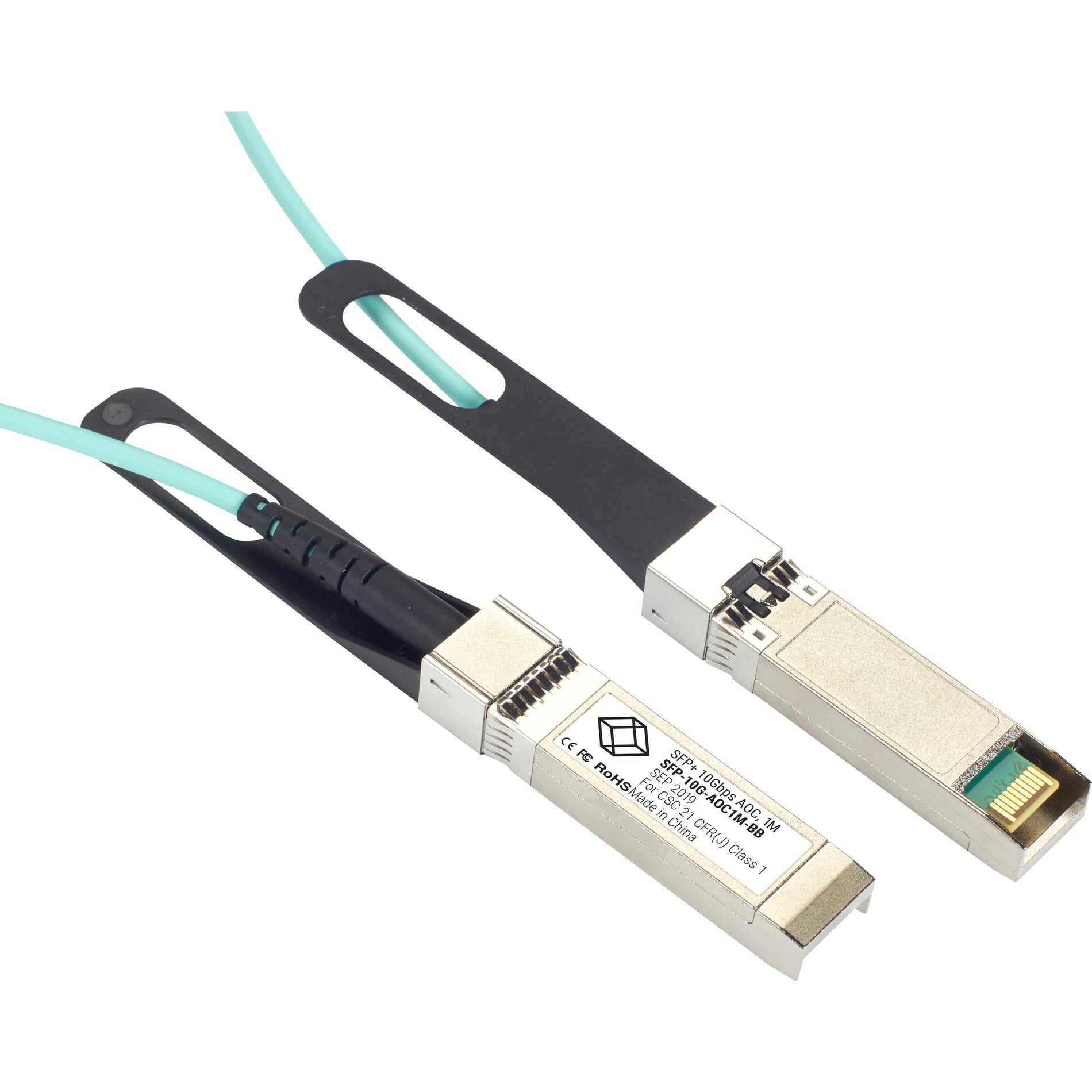 Black Box SFP-10G-AOC2M-BB Fiber Optic Network Cable, 10 Gbit/s, 6.50 ft, Multi-mode