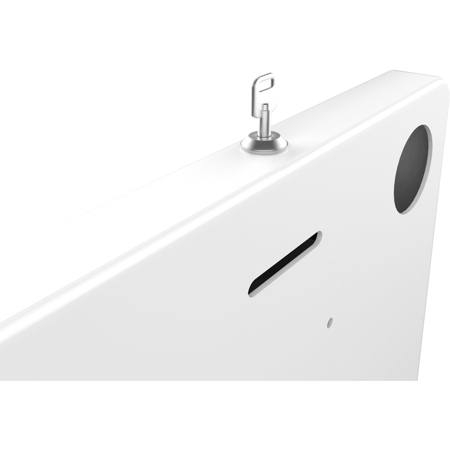 CTA Digital PAD-PSWW Premium Small Locking Wall Mount (White), Theft Resistant, Lockable, Heavy Duty, Cable Management