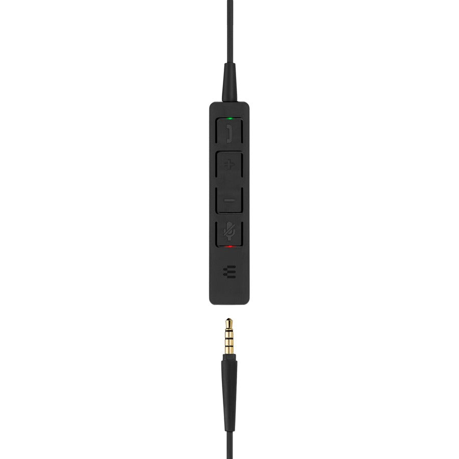 EPOS | SENNHEISER 508319 ADAPT SC 165 Headset, Binaural On-ear, 2 Year Warranty, Noise Cancelling, Office and Music, Mini-phone (3.5mm) Interface, Black/White, 3.42 oz