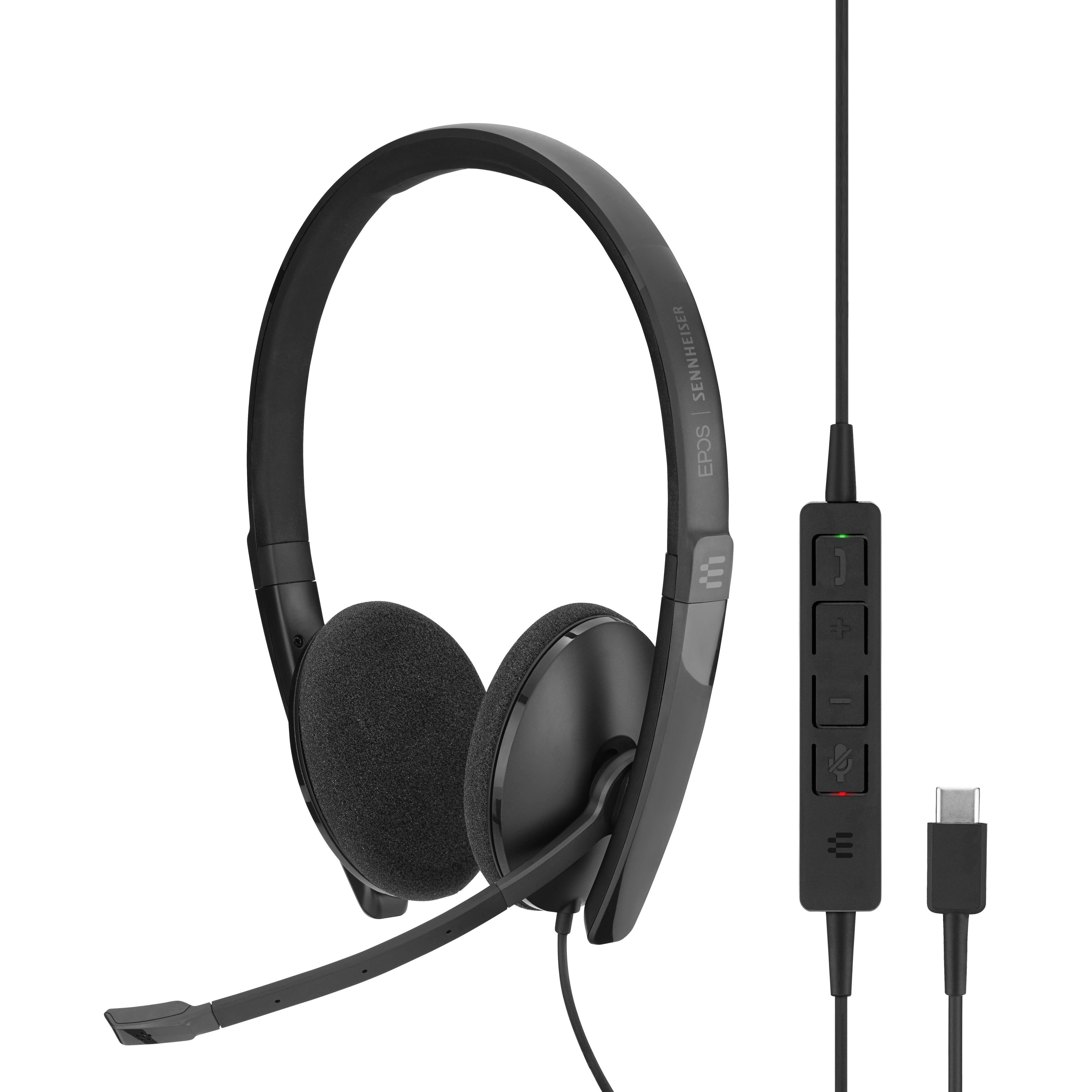 EPOS | SENNHEISER 508354 ADAPT SC 160 USB-C Headset, Binaural On-ear Headset with Noise Cancelling Microphone