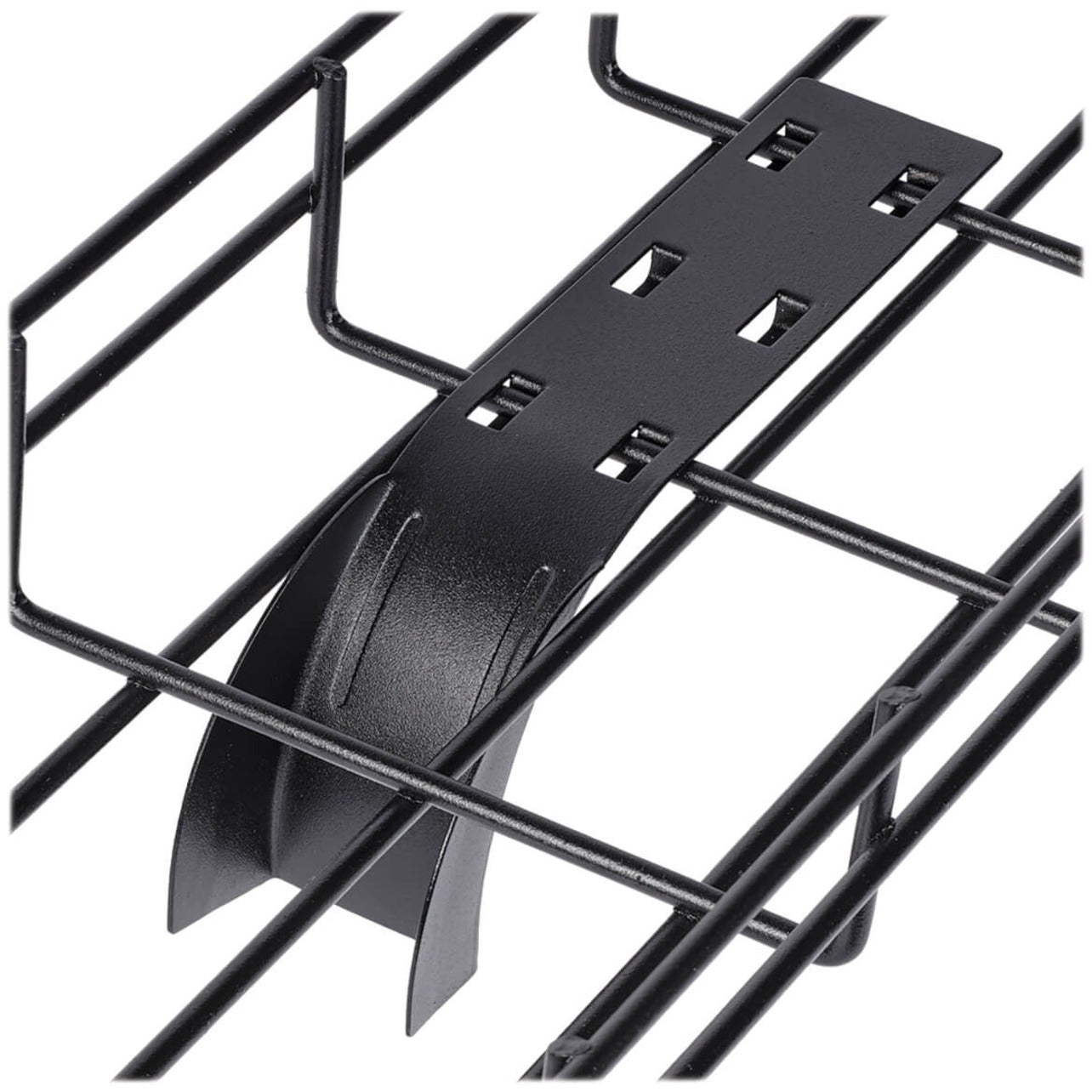 Tripp Lite SRWBDROP Cable Exit Clip/Dropout Waterfall for Wire Mesh Cable Trays, 45 mm Wide, Black Powder Coat