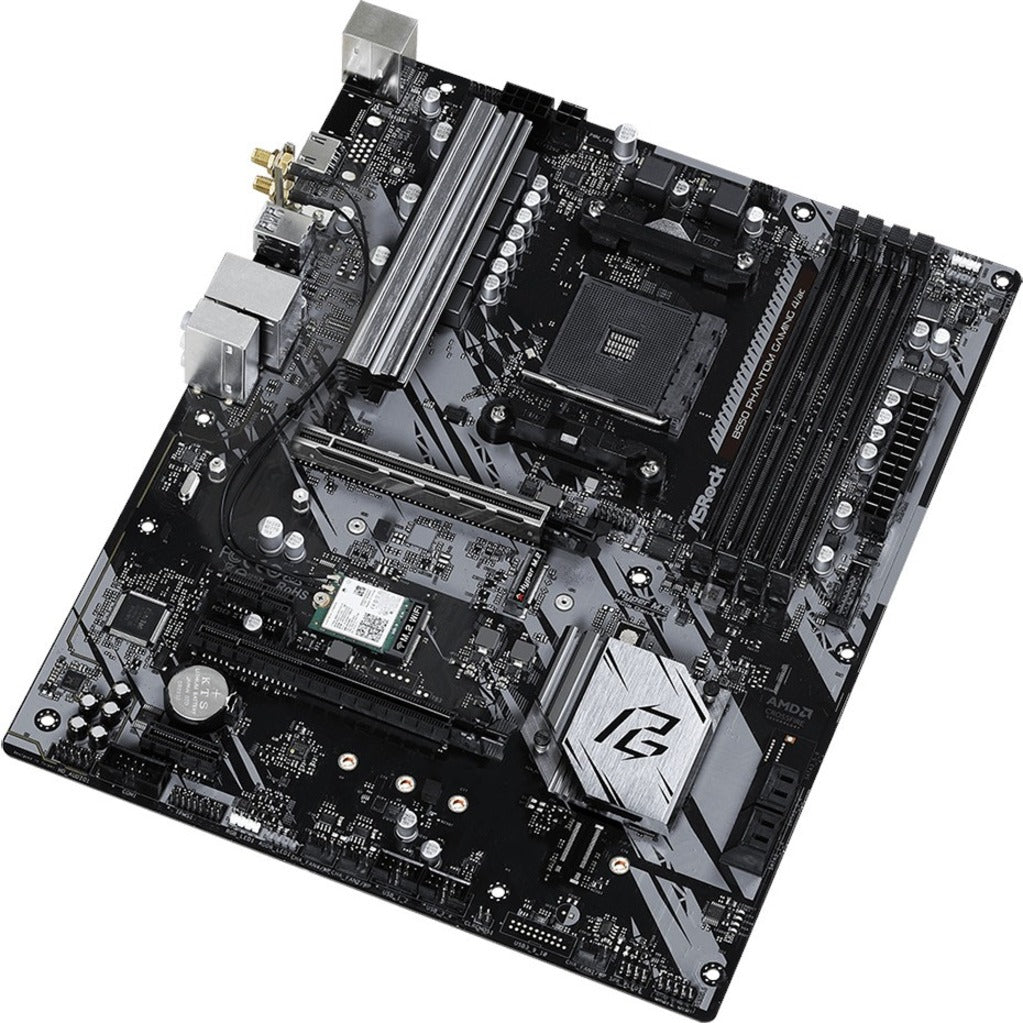 ASRock B550 PHANTOM GAMING AC Desktop Motherboard, ATX, AMD