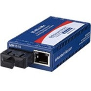 Advantech IMC-350I-SEST-PS-A 10/100Mbps Miniature Media Converter with LFPT, Single-mode, 1310 nm, 24.85 Mile