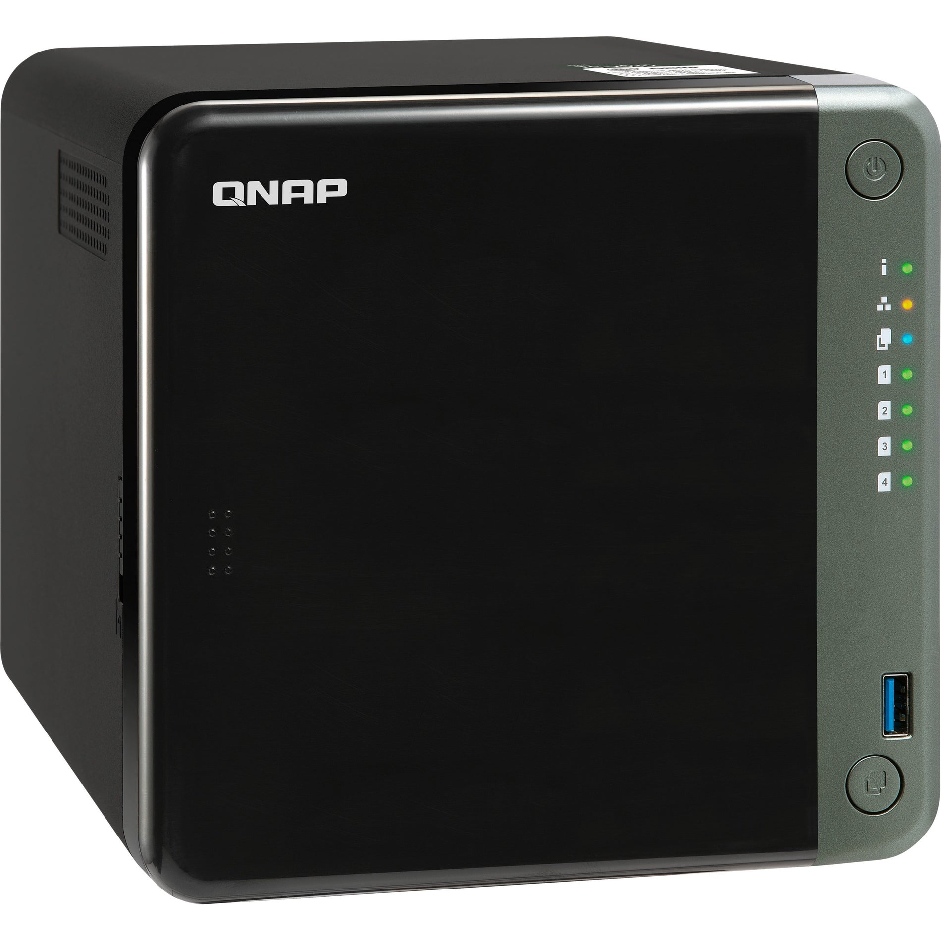QNAP TS-453D-4G-US Professional Quad-core 2.0 GHz NAS with 2.5GbE Connectivity and PCIe Expansion, Intel Celeron J4125, 4GB RAM