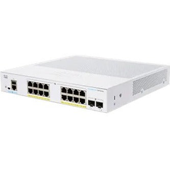 Cisco CBS350-16P-2G Ethernet Switch CBS350-16P-2G-NA 350, 16 Gigabit Ethernet PoE+, 2 Gigabit Ethernet Expansion Slot