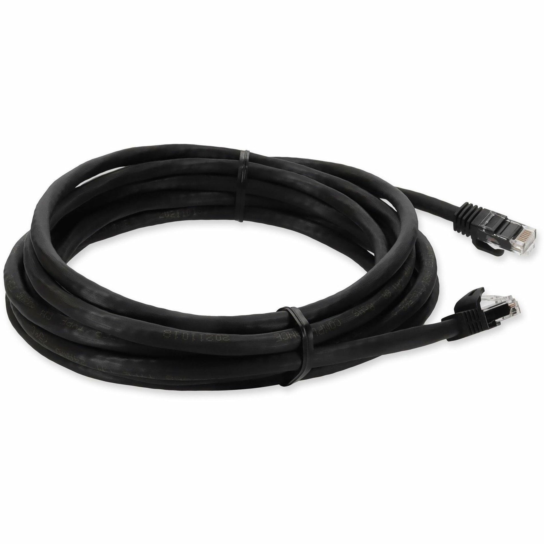 AddOn ADD-14FCAT6A-BK Cat.6a UTP Patch Network Cable, 14ft, Black