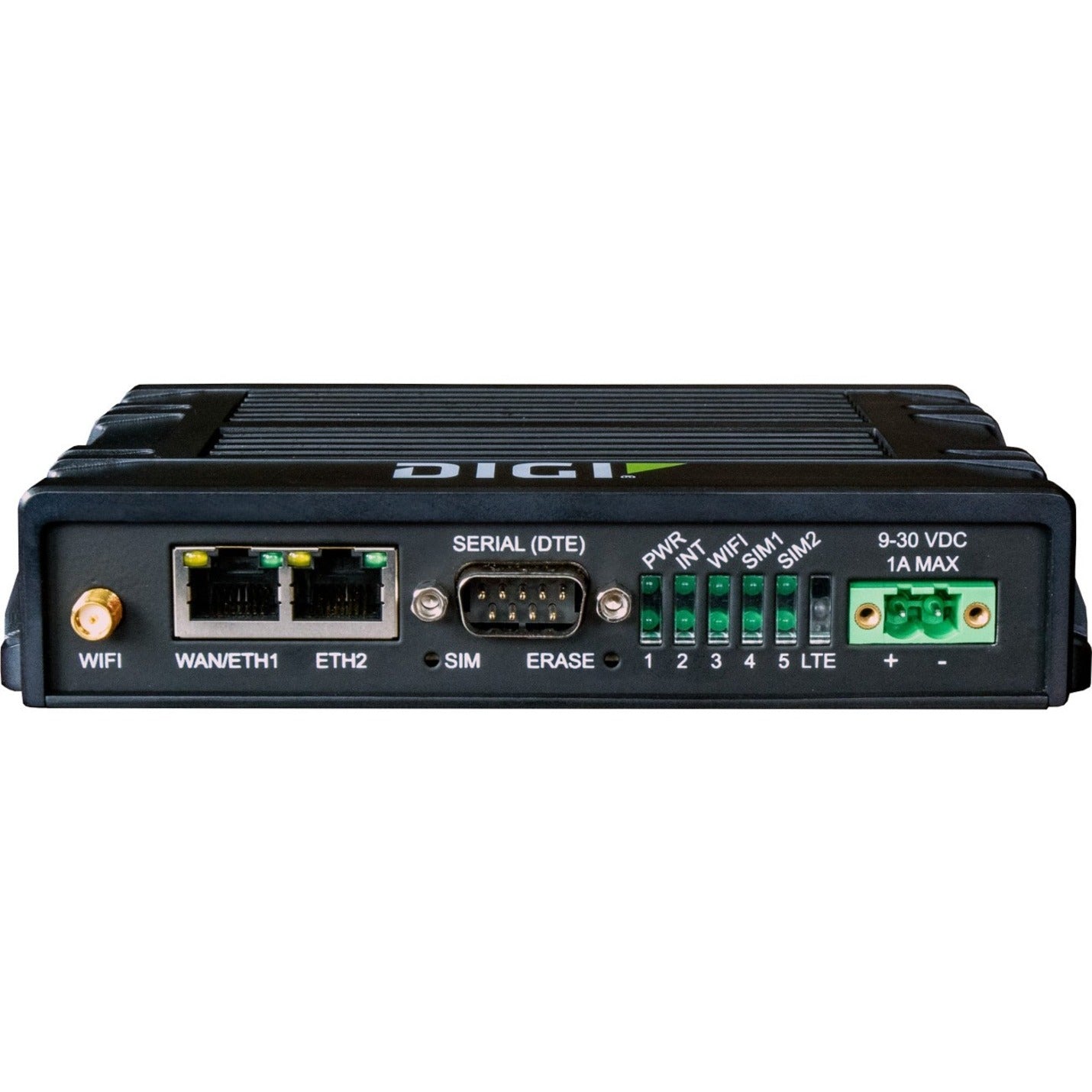 Digi IX20-0AG4 Rugged, Secure LTE Router, 4G, 2x Cellular Antenna, Ethernet Connectivity
