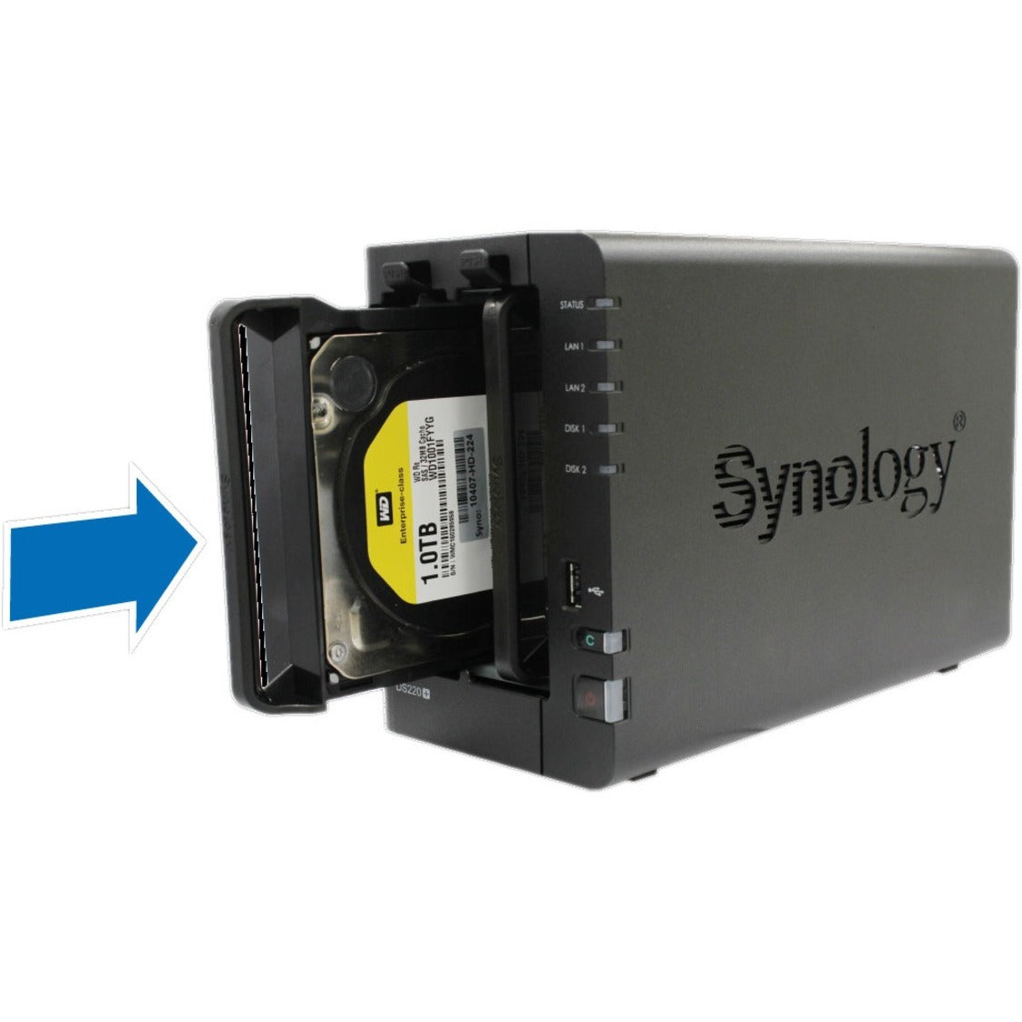 Synology DS220++ DiskStation SAN/NAS Storage System, 2GB DDR4, 32TB Capacity, Dual-core Processor, Gigabit Ethernet