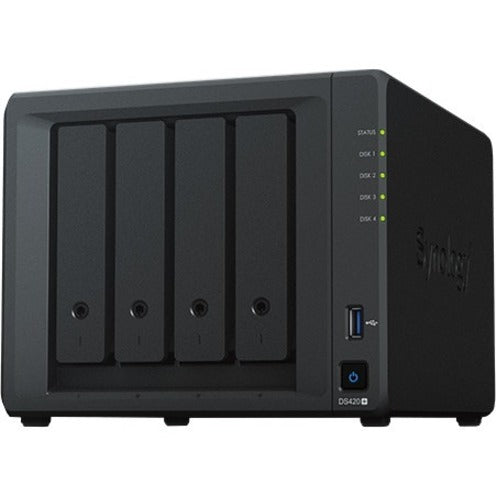 Synology DS420++ DiskStation SAN/NAS Storage System, Dual-core, 2GB RAM, 4-Bay, Gigabit Ethernet
